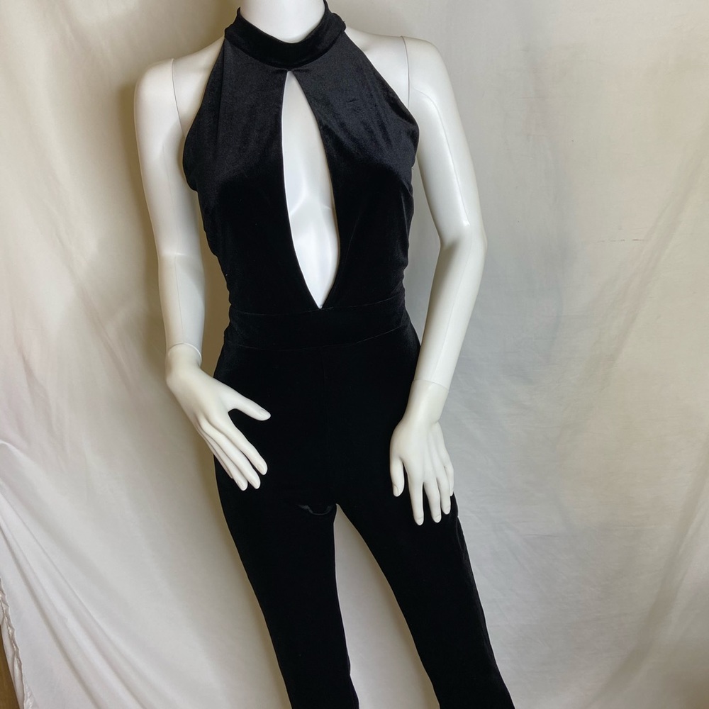 Black Velvet Jumpsuit